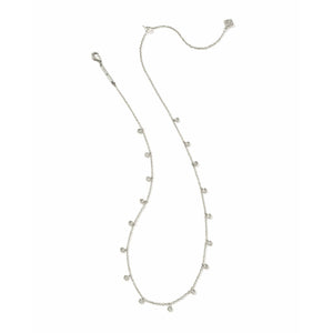 KENDRA SCOTT AMELIA CHAIN NECKLACE RHODIUM METAL