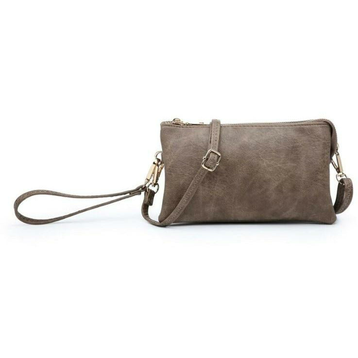 Riley Chocolate Crossbody Wristlet