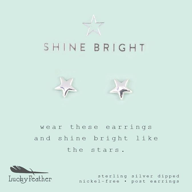 New Moon Silver Earrings - SHINE/STAR