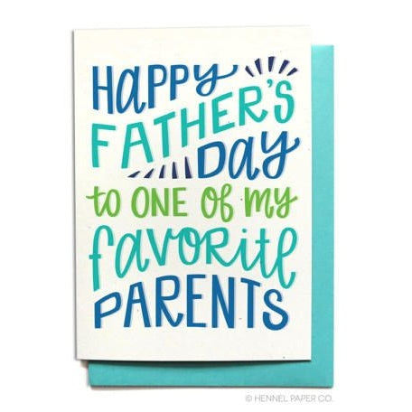 Father's Day Card - Favorite Parents