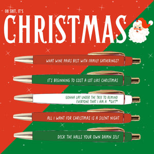 Snarky Christmas Pen Set