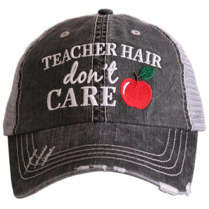 Teacher Hair Don't Care Trucker Hat