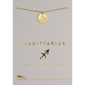 Zodiac Necklace - Gold - SAGITTARIUS (Nov 22 - Dec 21)
