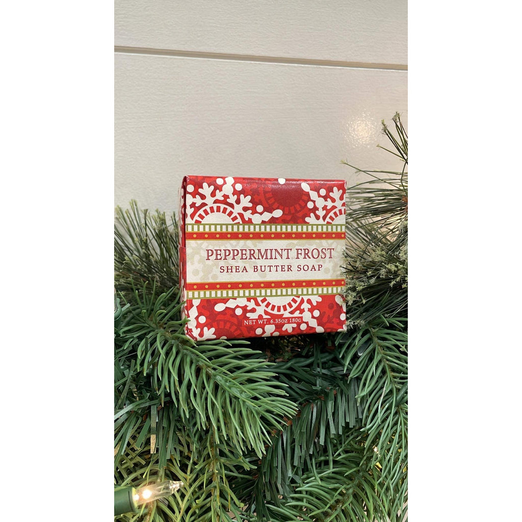 Peppermint Frost  Shea Butter Soap - 6.35 oz.