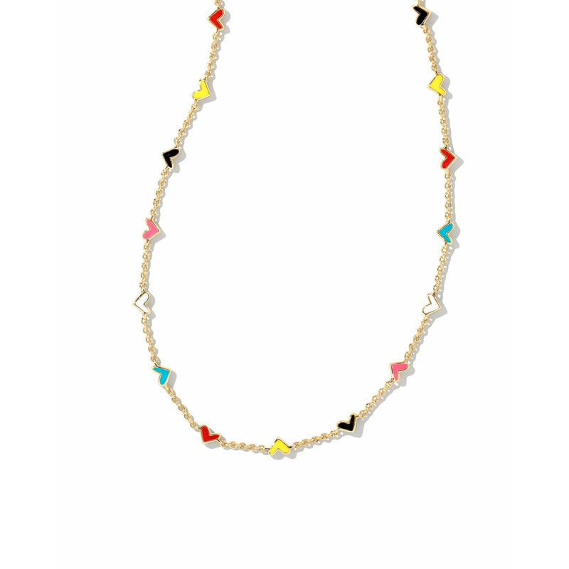 KENDRA SCOTT HAVEN STRAND NECKLACE GOLD MULTI MIX