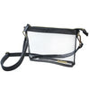 Clear Small Crossbody - Black and Gold Accents
