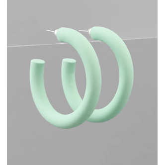 Color Coated Hoops - Mint