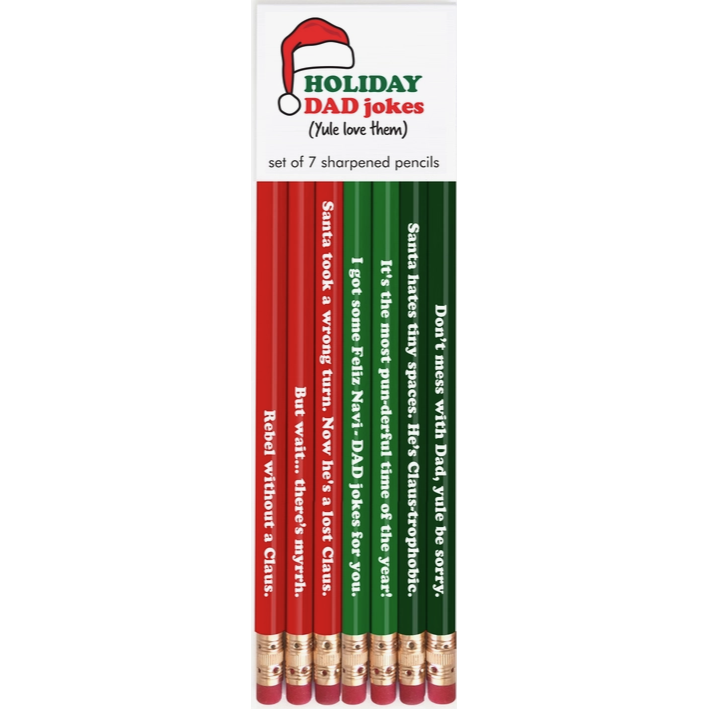 Holiday Dad Jokes Pencil Set