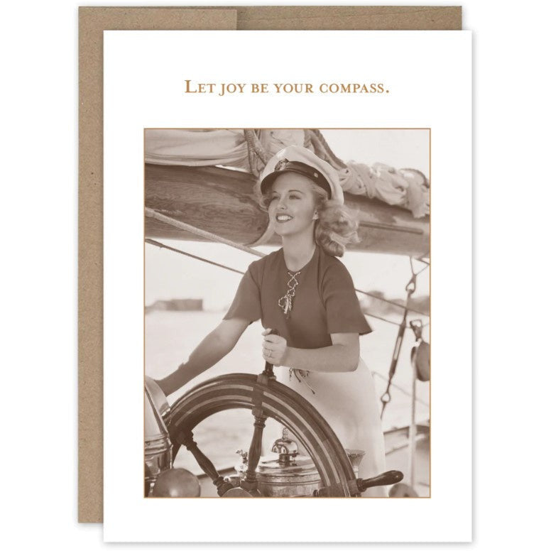 JOY BE COMPASS BIRTHDAY CARD