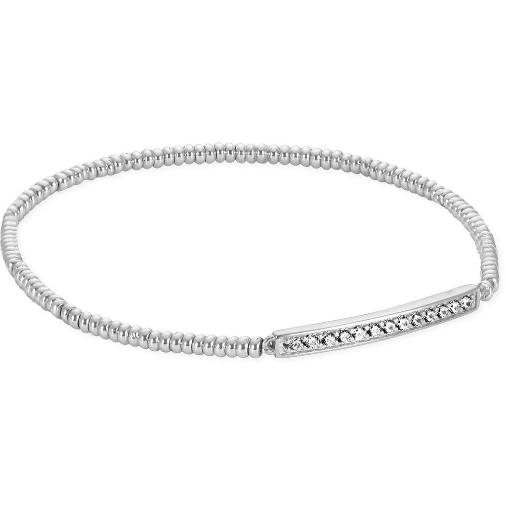 KENDRA SCOTT ADDISON STRETCH BRACELET RHODIUM METAL