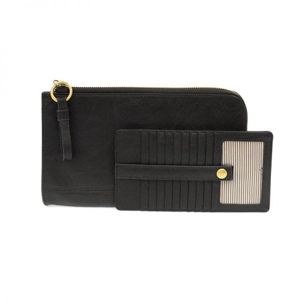 Karina Convertible Wristlet & Wallet - Black