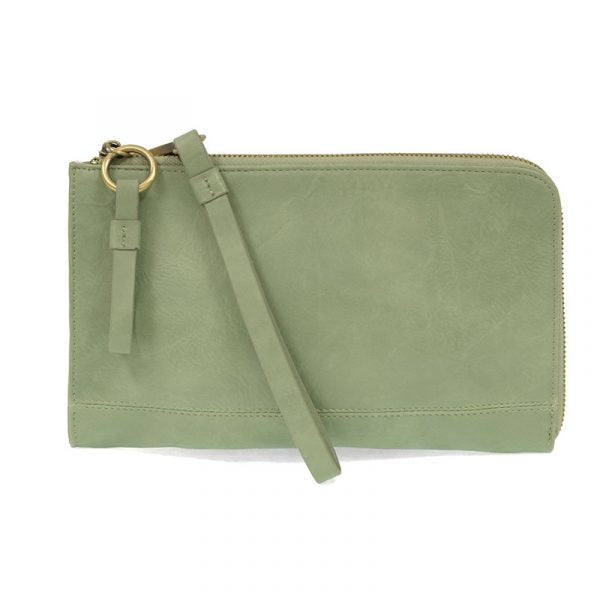 Karina Convertible Wristlet & Wallet - Cameo Green