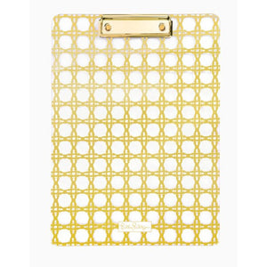 Lilly Pulitzer Acrylic Clipboard - Gold Caning