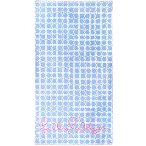 Lilly Pulitzer Beach Towel - Frenchie Blue Caning