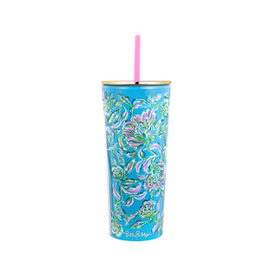 Lilly Pulitzer Tumbler with Straw (24 oz) - Chick Magnet