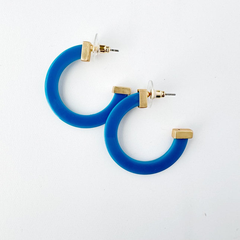 Michelle McDowell Medium Acrylic Hoop Earrings - Havelock