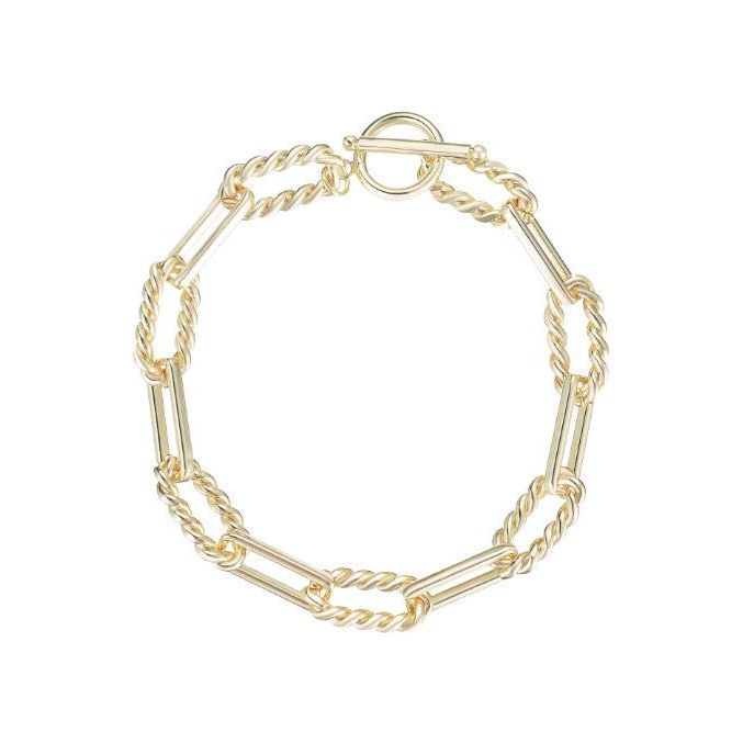 Natalie Wood Designs She's Spicy Chain Link Bracelet - Gold