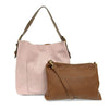 Roanoke Classic Hobo Handbag - Pink Lavender/Coffee