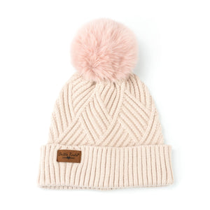 Super Poof Pom Hat - Pink