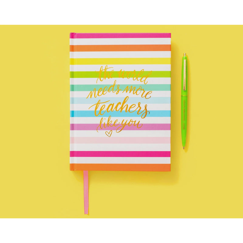 Rainbow Stripe Teacher Notebook