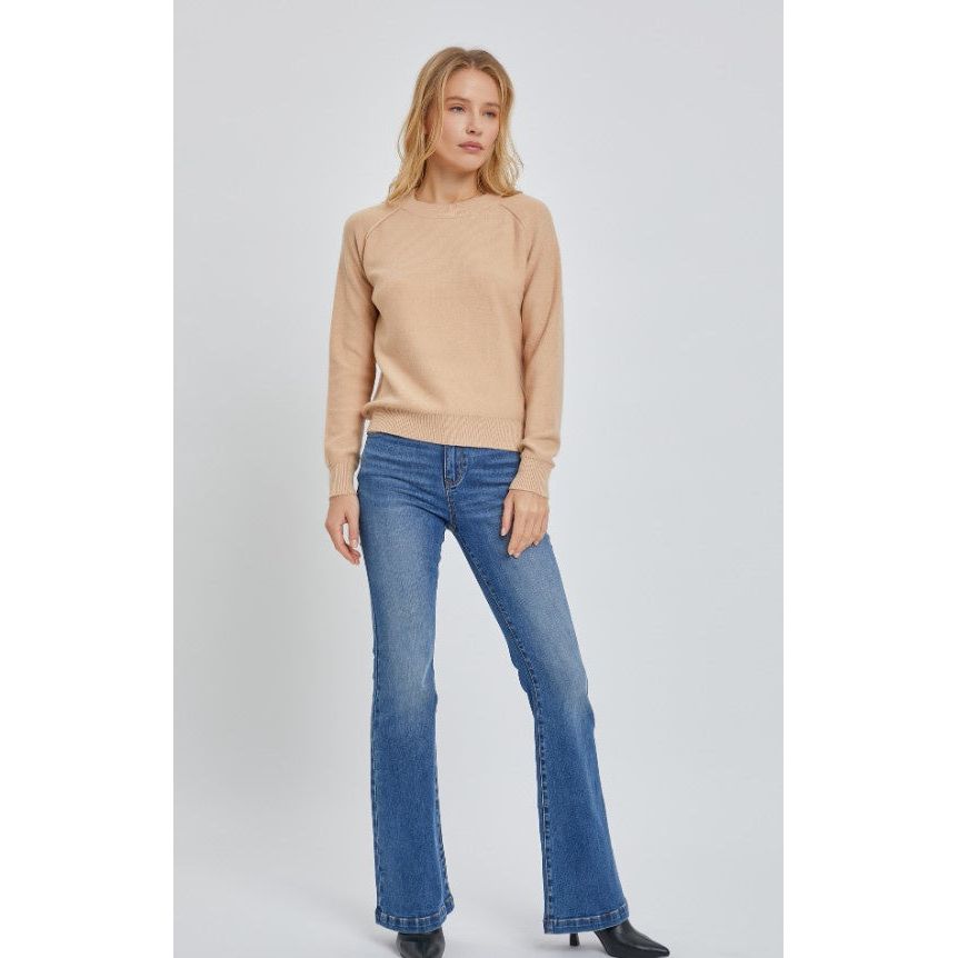 Florence Round Neck Sweater - Beige