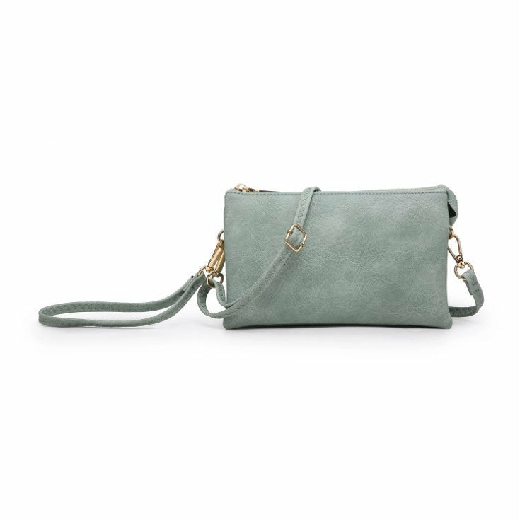 Riley Light Teal Crossbody Wristlet ($6 to monogram)