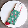 Men's Christmas Beer Socks - Green/Red