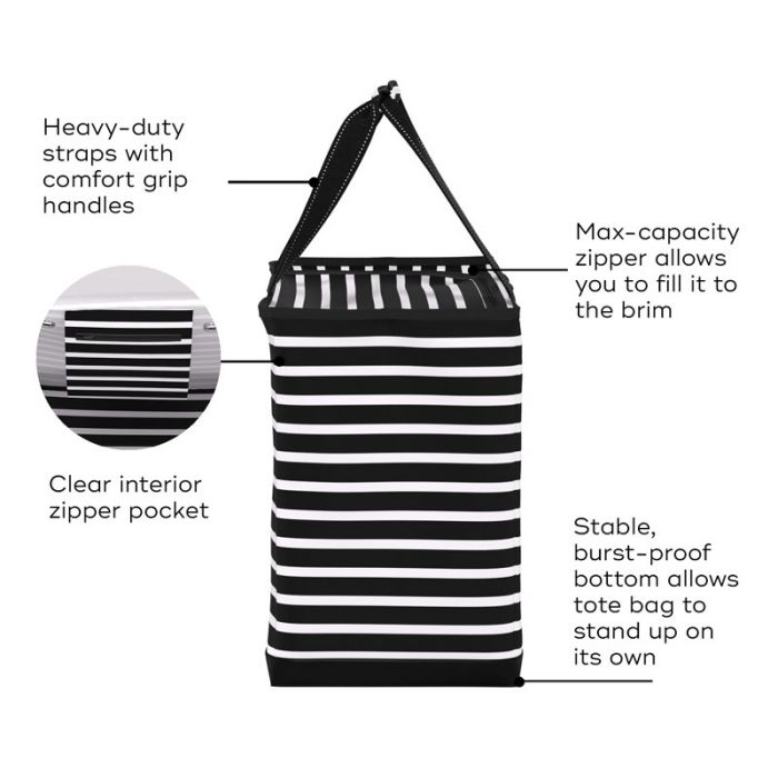 SCOUT 3 Girls Extra-Large Tote Bag - Fleetwood Black