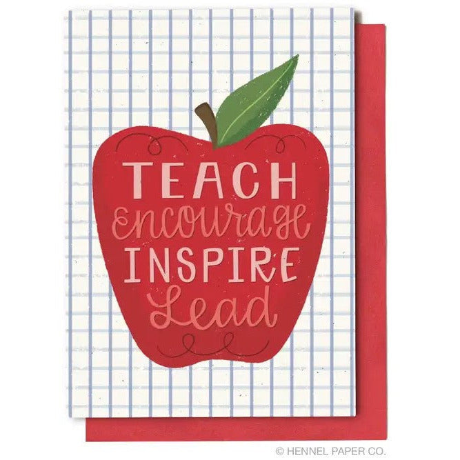 Teacher Card - Apple
