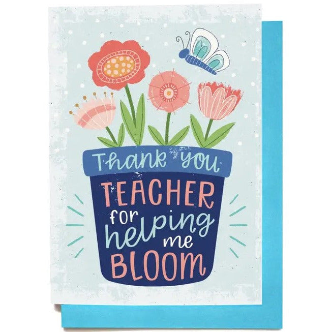 Teacher Card - Flower Pot
