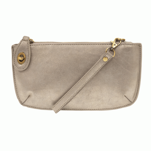 Joy Crossbody Wristlet - Silver Lustre Lux