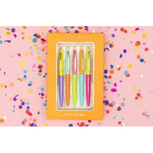 Complimentary Colored Ink Pen Set (Set of 5)