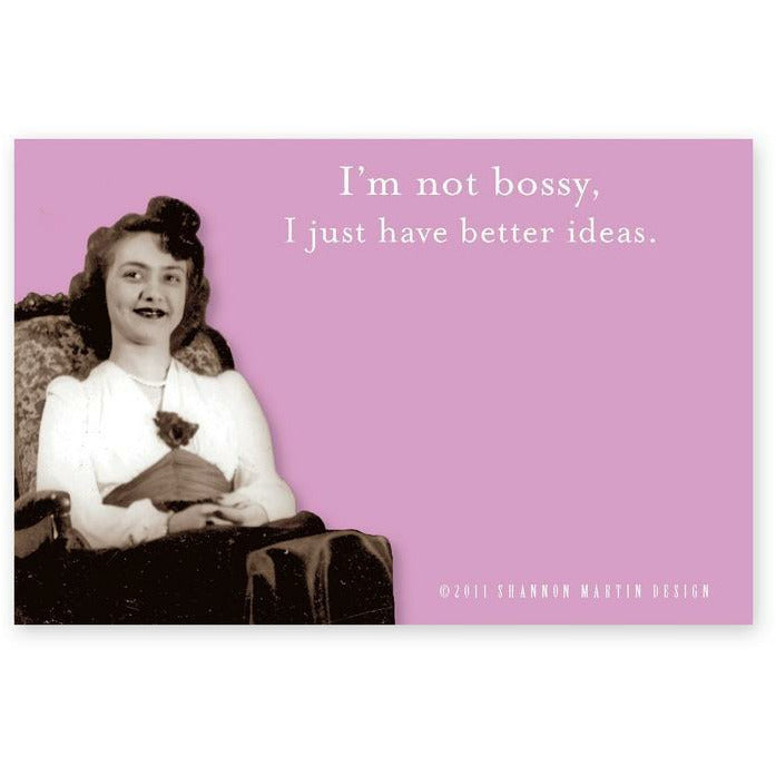 NOT BOSSY - STICKY NOTE