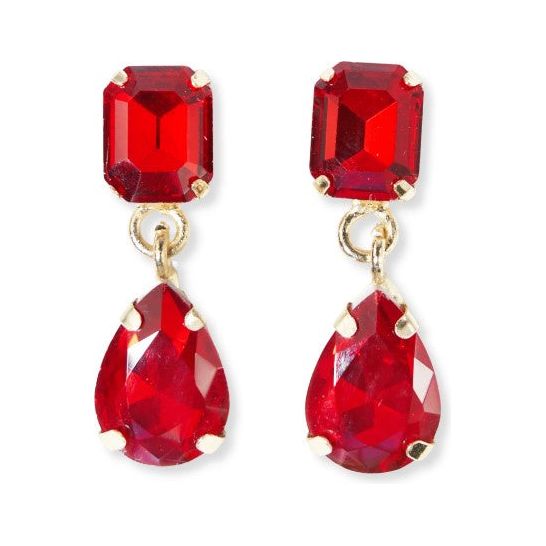 INK+ALLOY Allysa Solid Dangle Earrings - Red