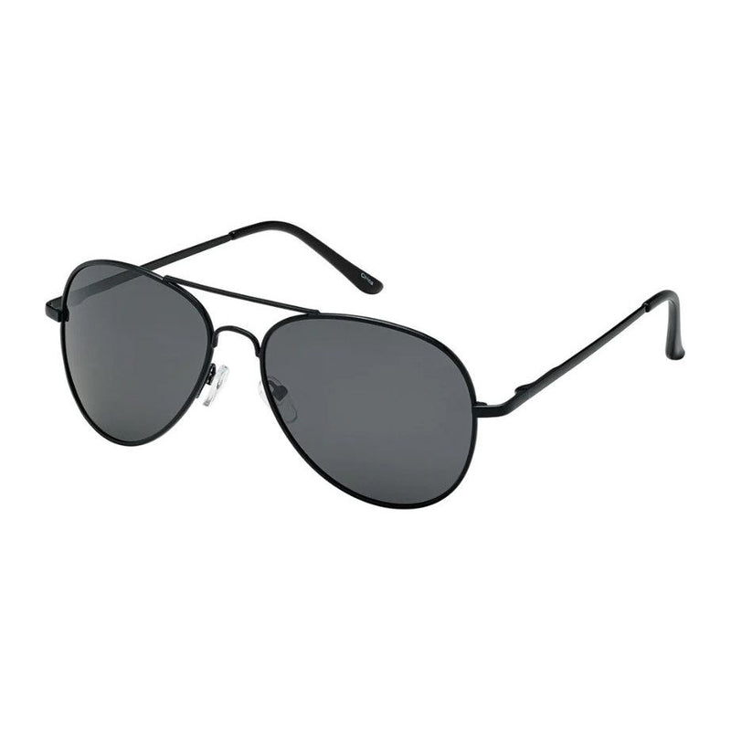 Aviator Sunglasses - Black Frame/Dark Smoke Lens