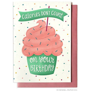 Birthday Card - Calories