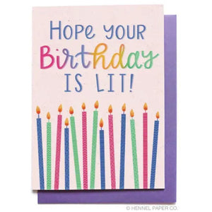 Birthday Card - Lit Birthday