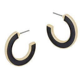 2 Sided Colored Hoops - Black