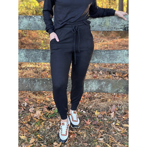 Lori Lounge Jogger Pants - Black