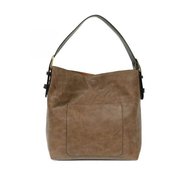 Roanoke Classic Hobo Handbag ($6 to monogram, per bag) - Cocoa/Black
