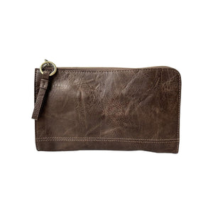 Karina Convertible Wristlet & Wallet - Dark Walnut