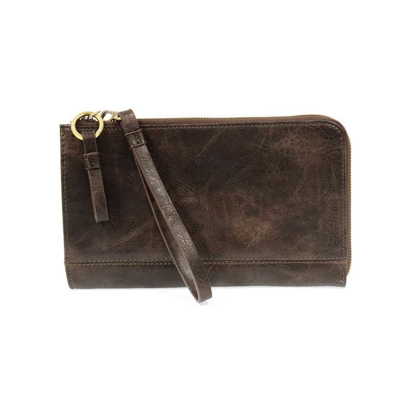Karina Convertible Wristlet & Wallet - Dark Oak