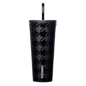 Corkcicle 24 oz Cold Cup Onyx Houndstooth