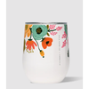 12 oz Corkcicle Stemless - Rifle Paper - Lively Floral Cream