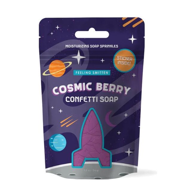 Cosmic Berry Rocket Shaped Bath Confetti