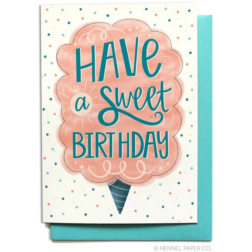 Birthday Card - Cotton Candy Sweet Birthday