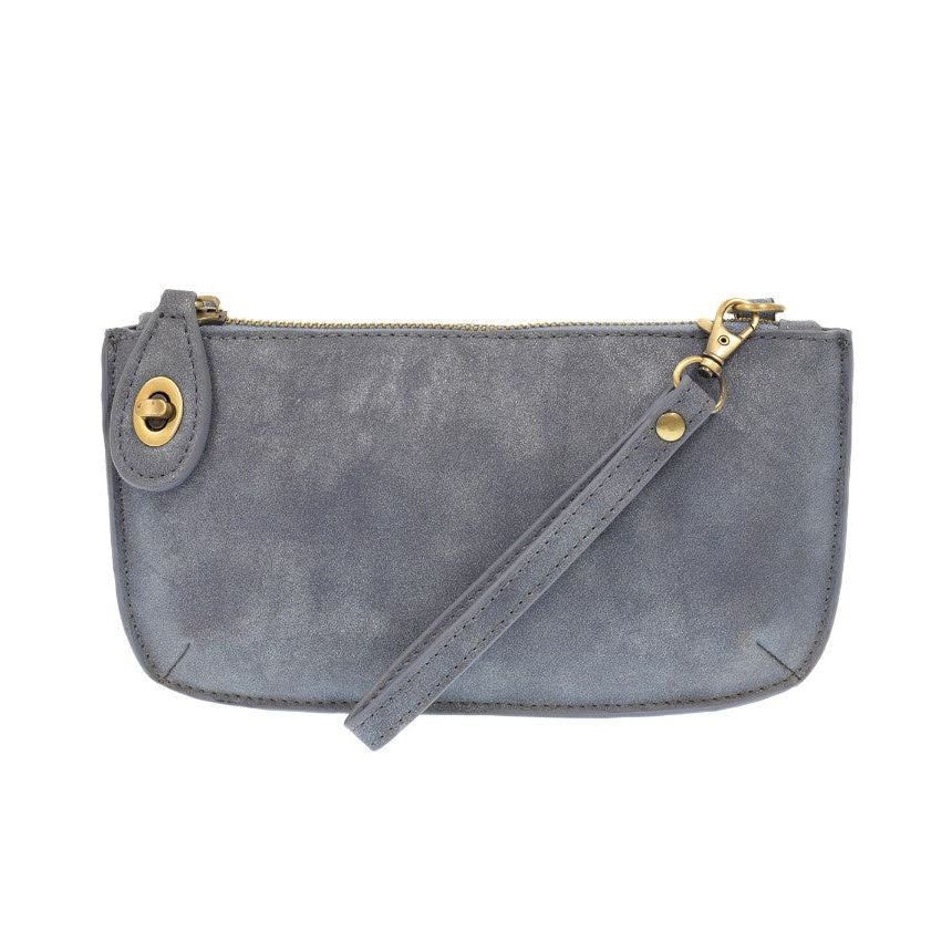 Joy Crossbody Wristlet - Dusty Blue Lux