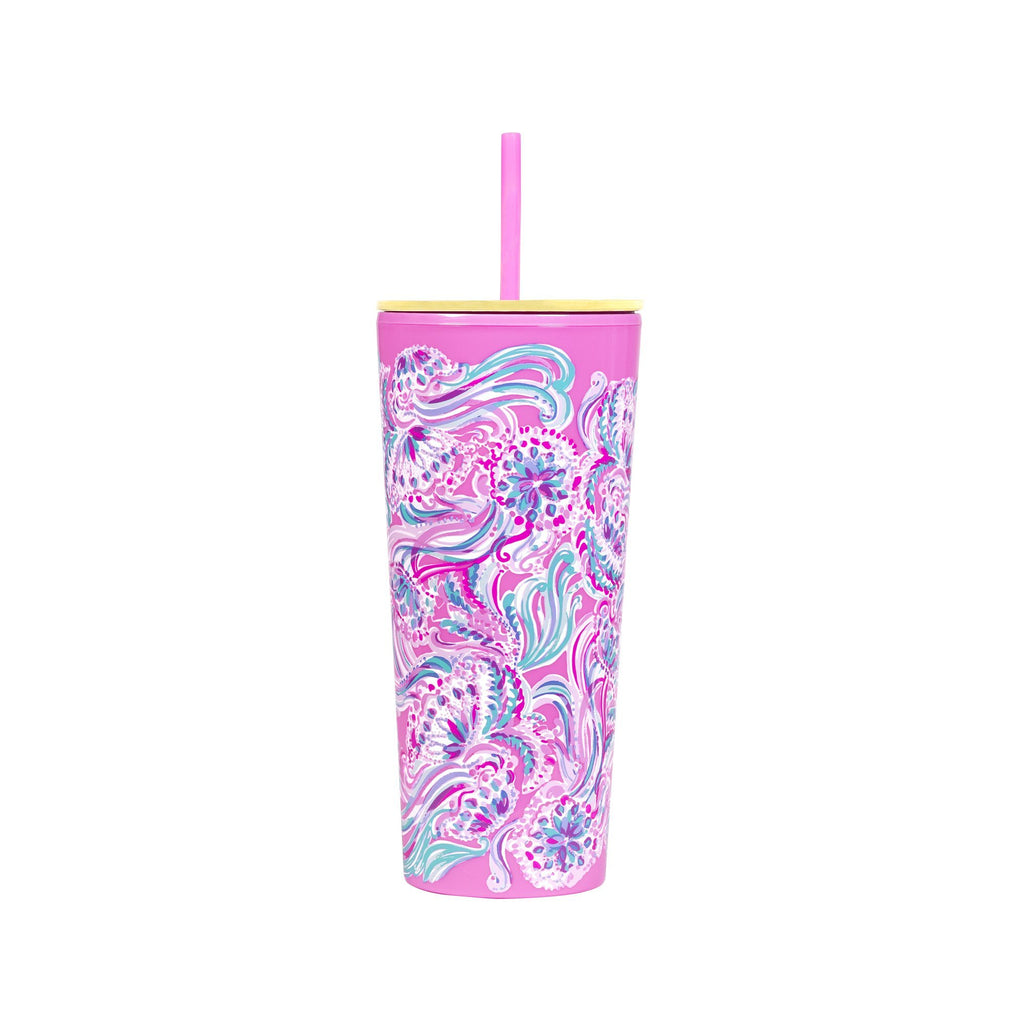 Lilly Pulitzer Tumbler with Straw (24 oz.) - Don't Be Jelly
