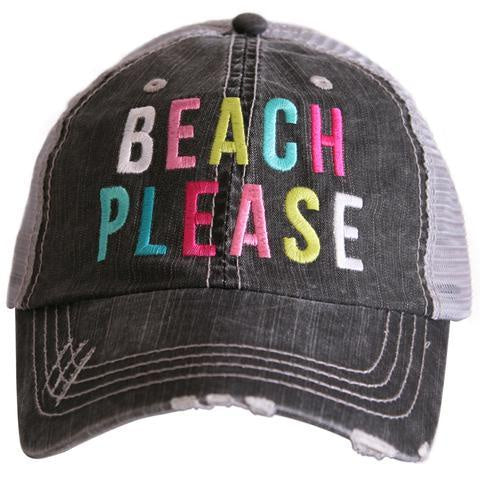 Beach Please (Multicolored) Trucker Hat