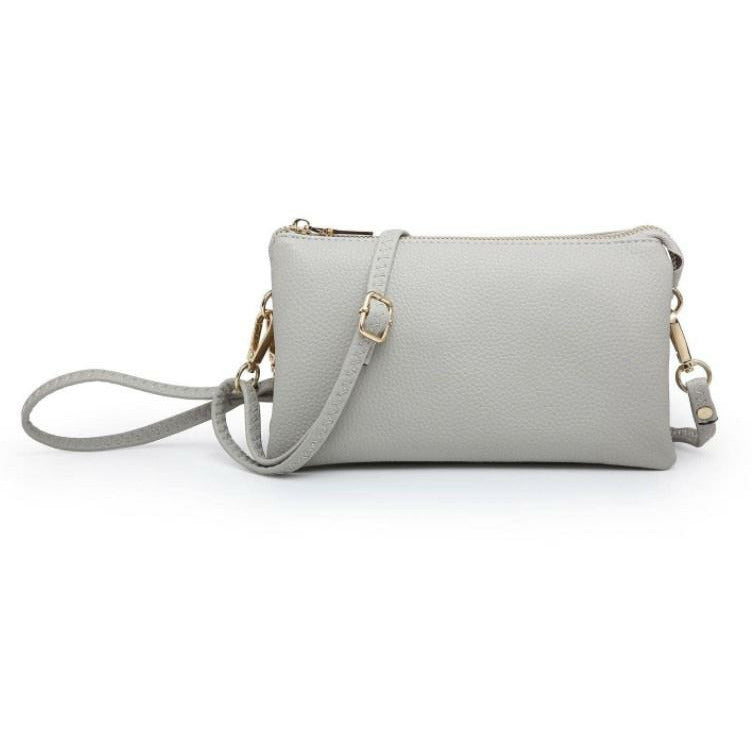 Riley Grey Crossbody Wristlet ($6 to monogram)